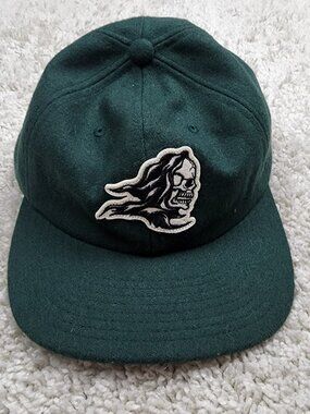 VANS Men’s Doom Bloom Vintage Green Hat Black Cap OS Strap Wool Y2K VTG Vintage